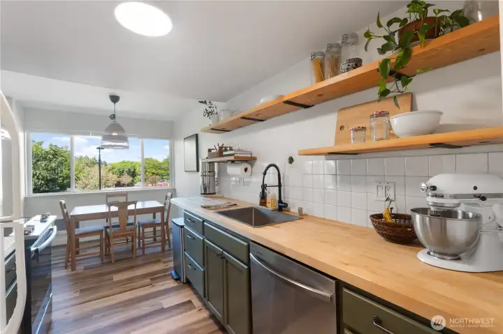 Butcher block countertop