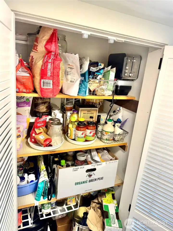 Large pantry in the kitchen