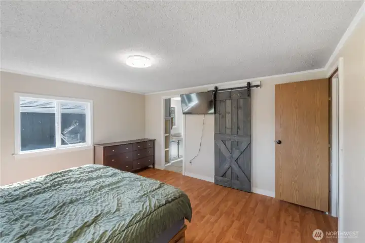 Bathroom entrance from primary bedroom.
