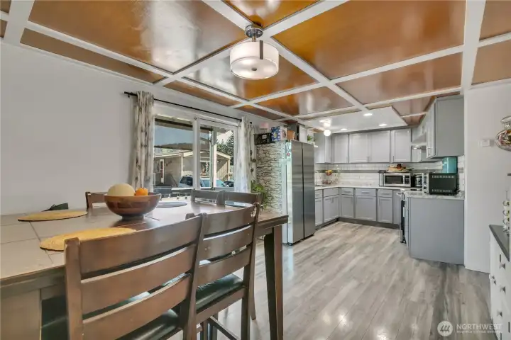 Dining and Kitchen area.