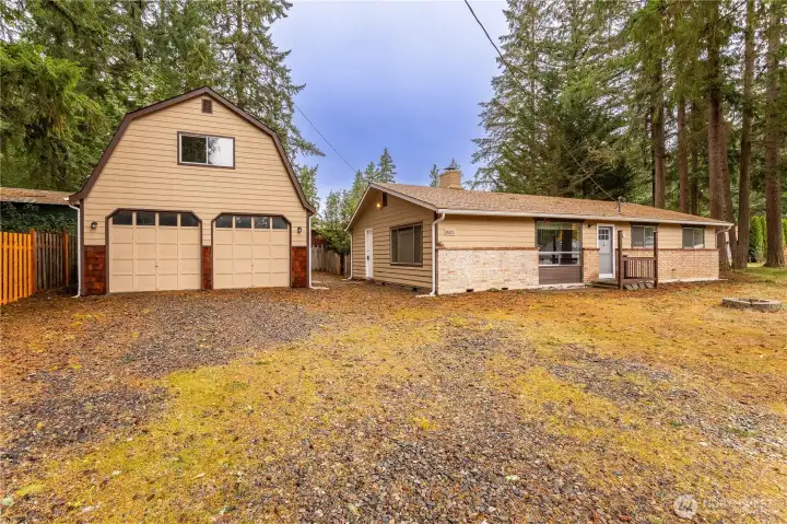 Need garage space, have hobbies, the upper level of the detached garage is ready for lots of projects, with electricity & lights.