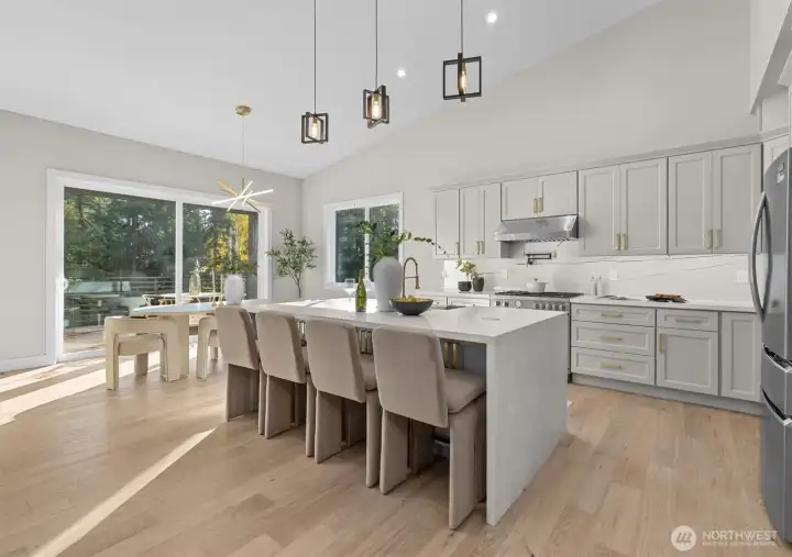 Open concept floor plan with beautiful flowing spaces