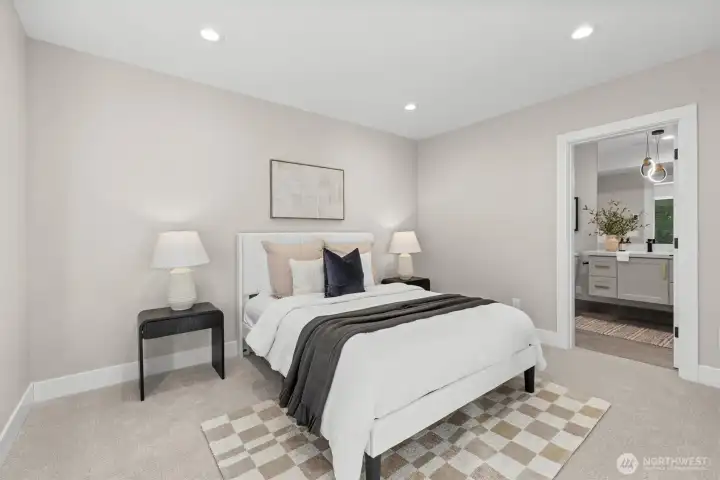 Lower-level guest suite