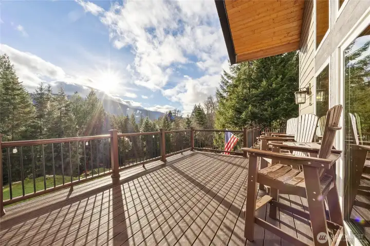 Start your mornings on the private deck, surrounded by the sights and sounds of nature