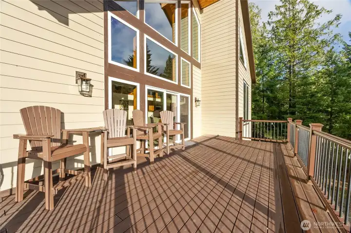 Expansive outdoor living space--ideal for summer BBQs and starlit evenings