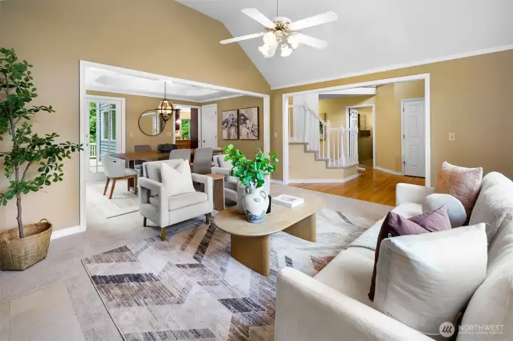 Open-concept main floor designed for gatherings and everyday living.