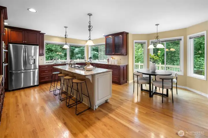 Spacious Edmonds kitchen with modern updates and abundant storage.