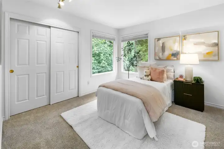 Versatile spaces for guests or hobbies.