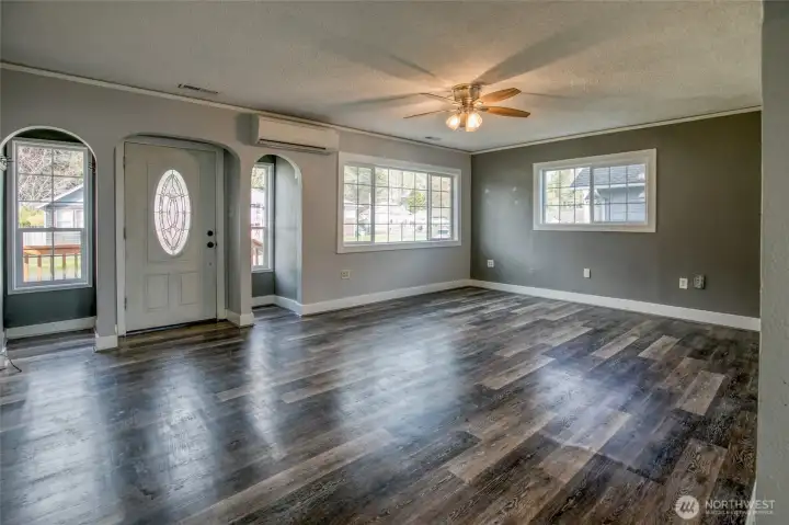 View to the front door