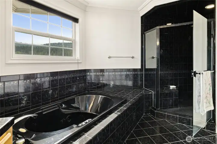 Separate walk-in shower