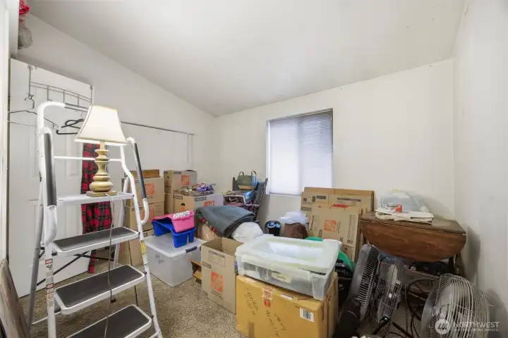 This bedroom has a walk-in closet and is currently being used for storage as the Seller is getting ready to move!!!