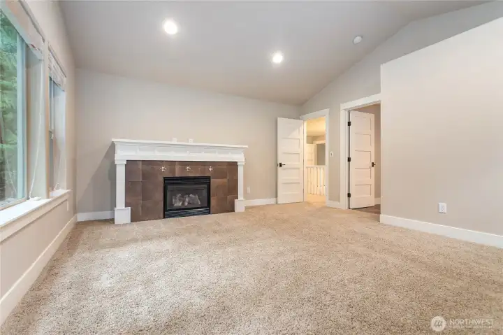 Main bedroom with fireplace