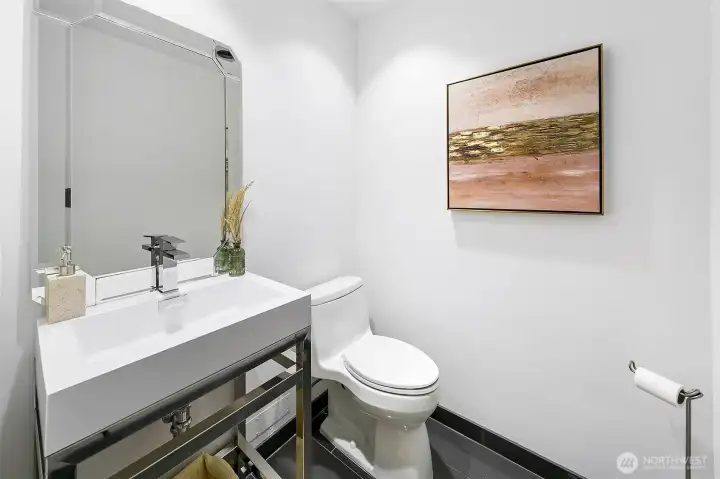 Main floor powder room.