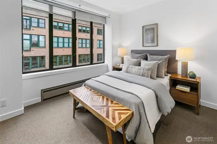 Second bedroom overlooks 1st Ave