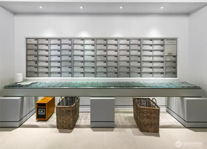 Grab your mail on the way to the elevator