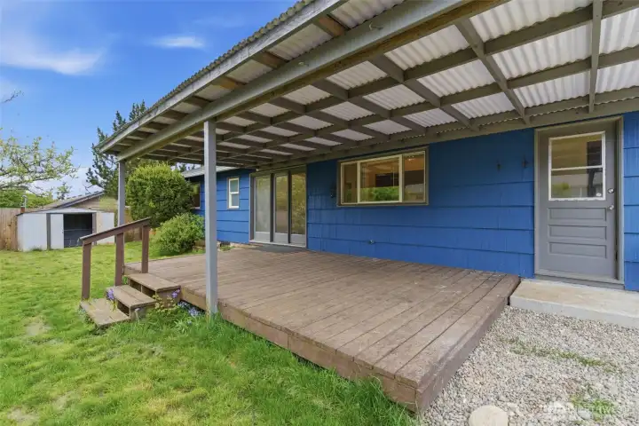 Covered Backyard Patio.