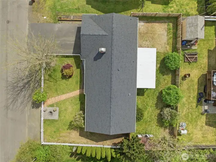 Over Top of the Residence.