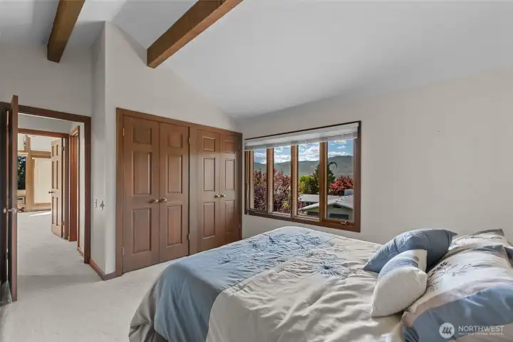Upper bedroom #1 with full bath in between