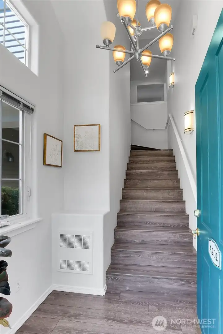 Private entry to home and access to the attached 1 car garage