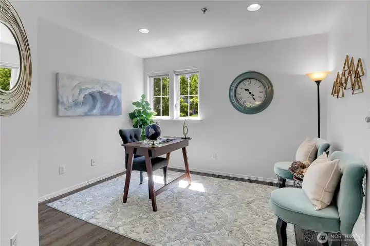 Flex space for home office, formal dining, den, home gym, possibilities are endless!