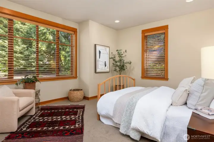 First floor office or guest room with full bathroom adjacent