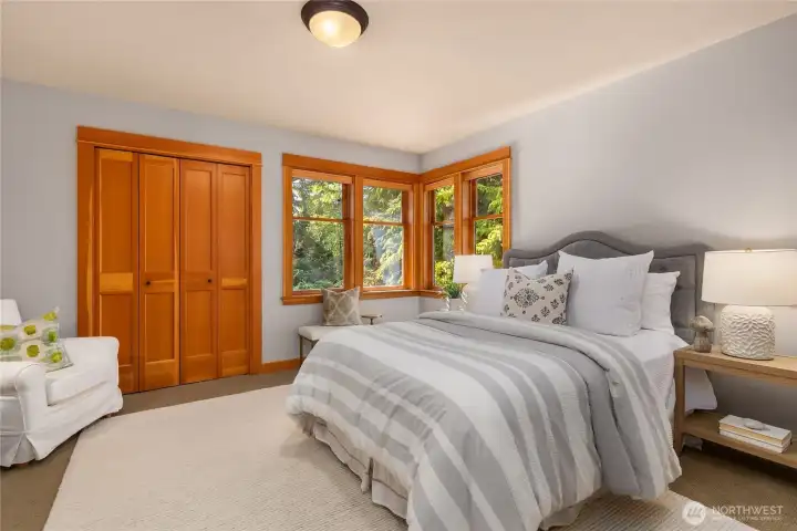 The second of two additional upstairs bedrooms