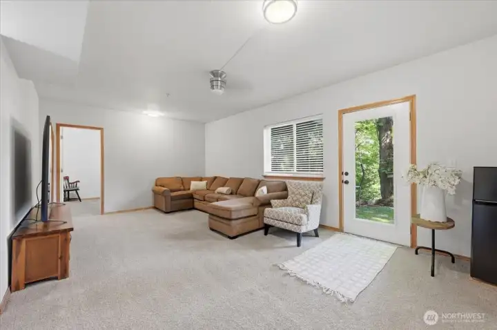 Lower Level Rec Room with access to the yard Lower Level Rec Room with access to the yard