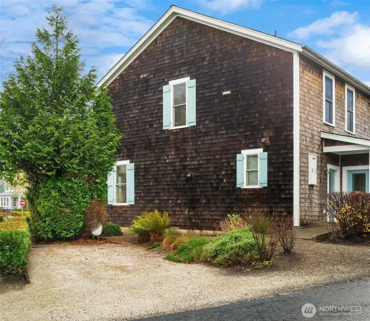 large side yard with parking and garden space. Possible option to build garage with carriage house above similar to home directly across driveway. large side yard with parking and garden space. Possible option to build garage with carriage house above similar to home directly across driveway.