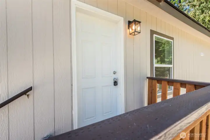 Exterior door to kitchen Exterior door to kitchen
