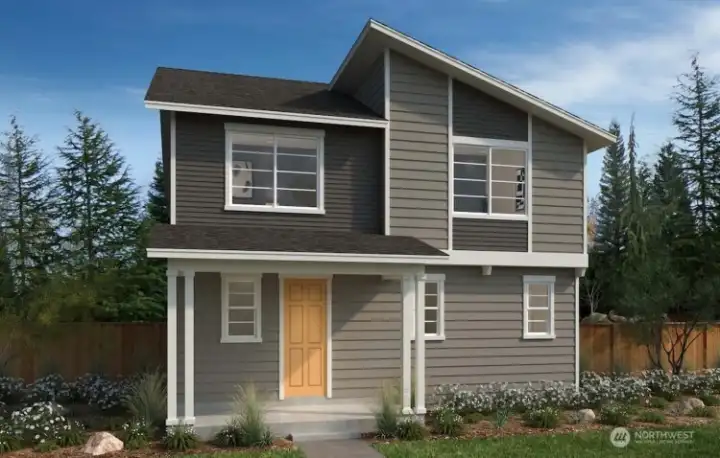 1961 Front Rendering Elevation D Color Scheme O 1961 Front Rendering Elevation D Color Scheme O