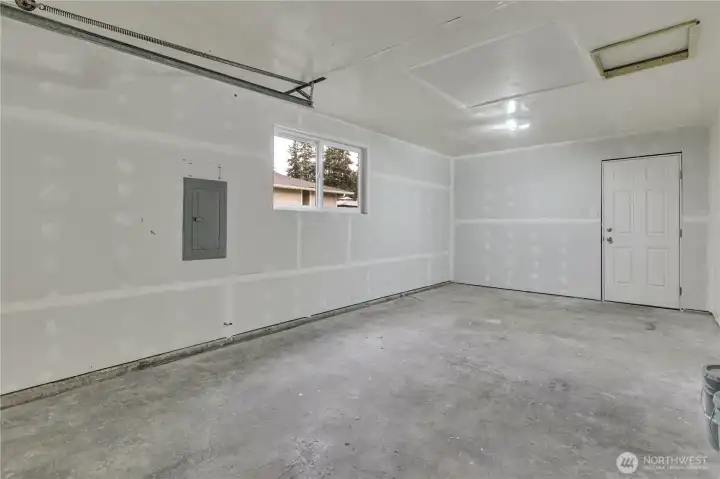 Large overszied one car garage view #2