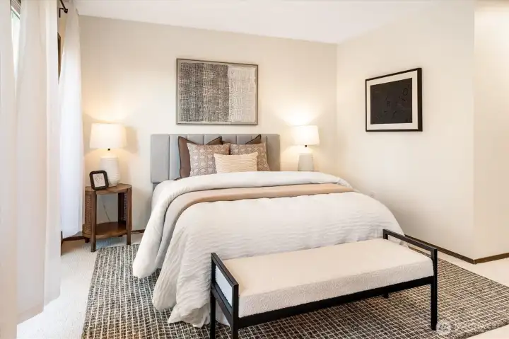 The upstairs layout with three bedrooms, including a primary suite, is both sought after and rare. The upstairs layout with three bedrooms, including a primary suite, is both sought after and rare.