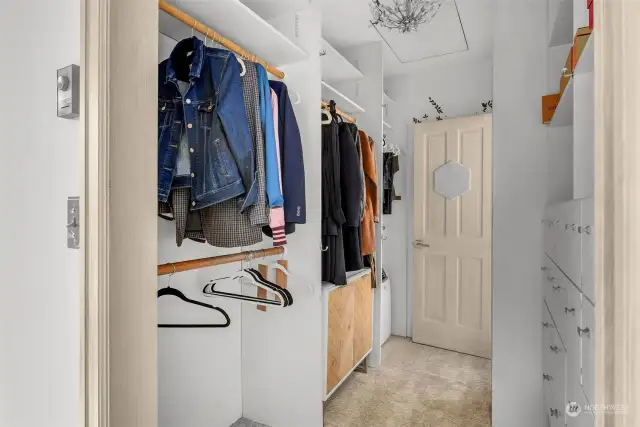 Primary closet with access to en-suite