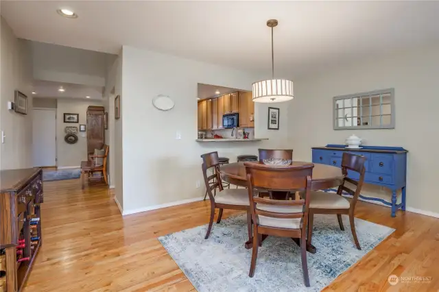 Beautiful hardwood floors throughout the living areas!
