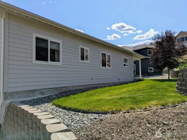 Low maintenance backyard