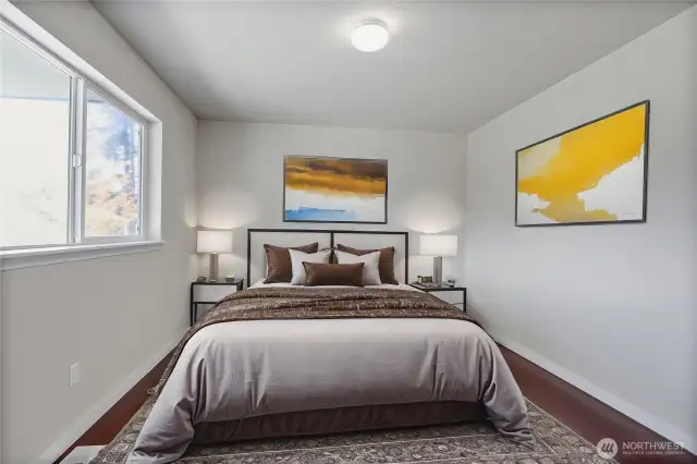 Virtually Staged Primary Bedroom