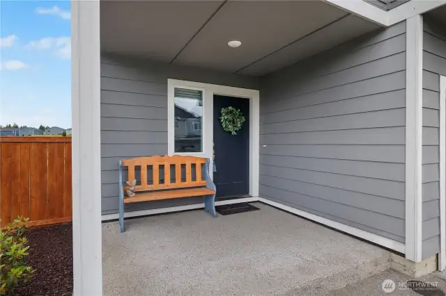 Fantastic covered front porch!