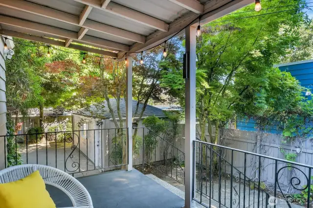 another view from the back porch overlooking the back/side yard
