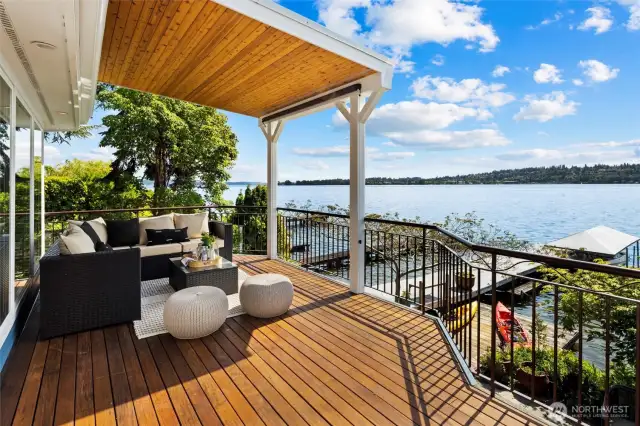 Sweeping views from the main level deck.