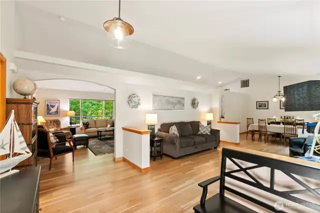 Open Concept Living Room & Dining Room