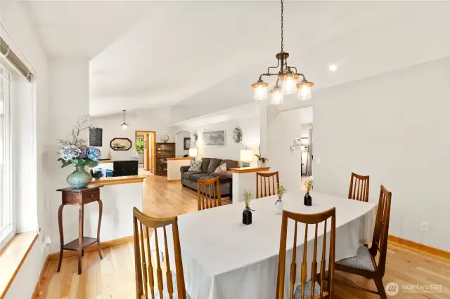 Dining room towards living room