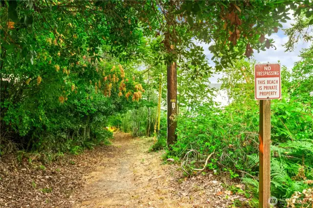 Private Beach for Priddy Vista owners