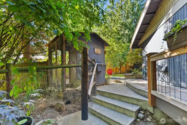 Backyard chickens are an option or convert to a play house
