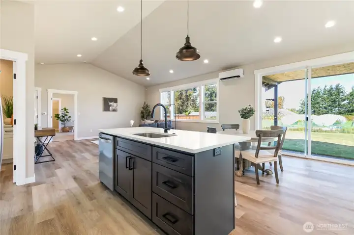open concept great for entertaining