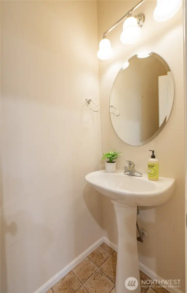 Main floor guest bathroom.
