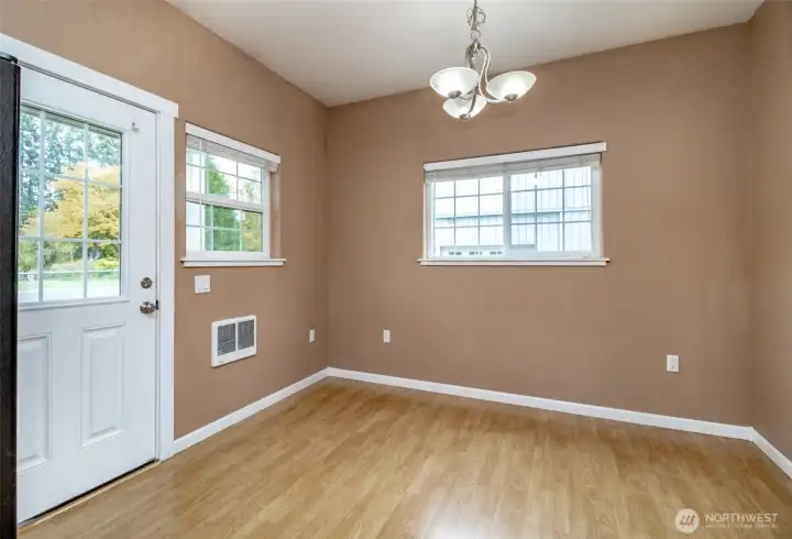 Eating space off Kitchen