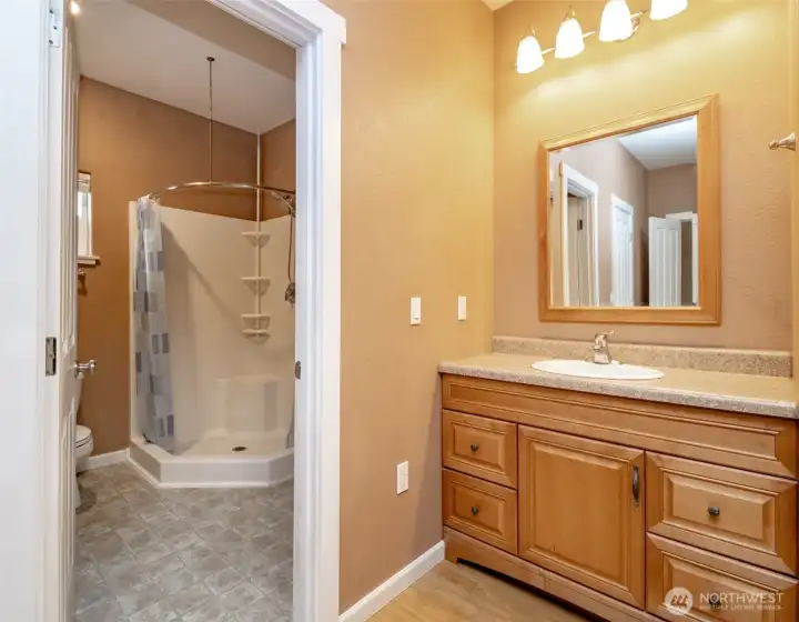 3/4 bath off primary bedroom