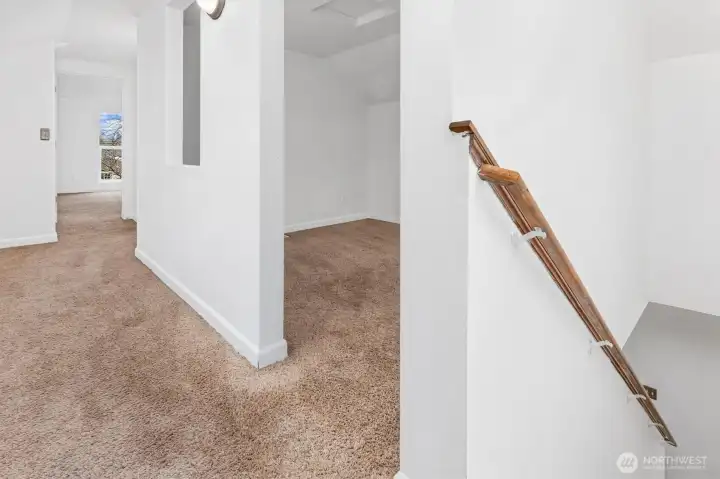 Top of Stairs facing Den/Office