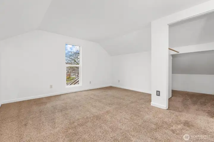 Primary Bedroom Upstairs facing Walk in Closet