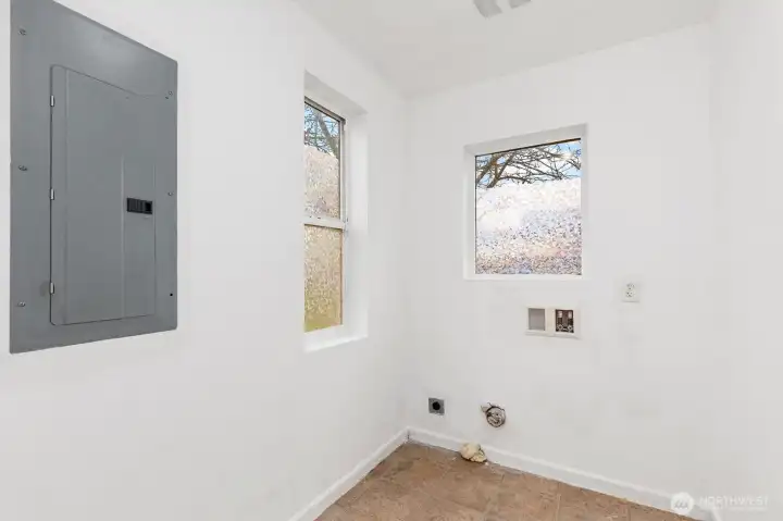 Laundry Room Downstairs off Back Door